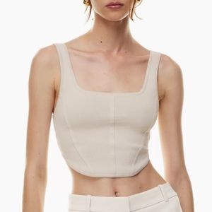 Aritzia Babaton Sculpt Knit Bustier Tank
